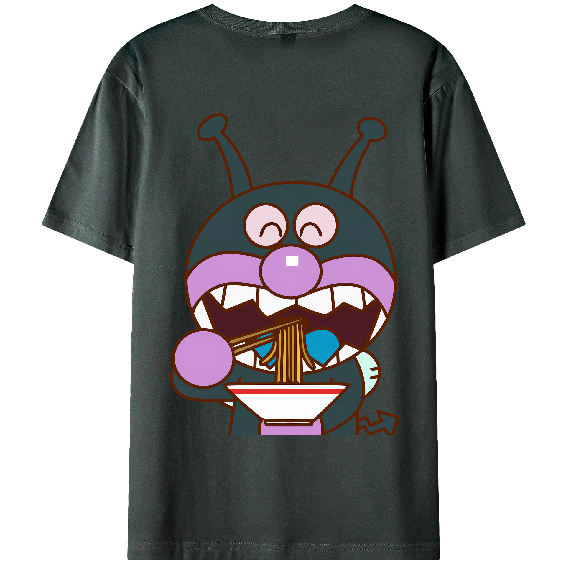 （画像用） アンパンマン Anpanman 綿100％ メンズ半袖Tシャツ（バックプリント） 通気性